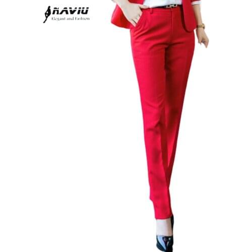 NAVIU Elegant and Fashion Women's Straight Trousers