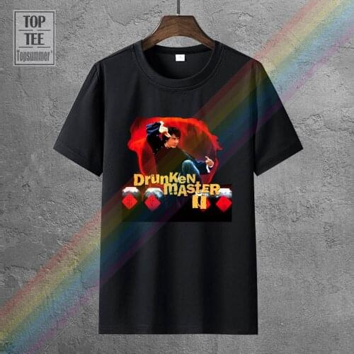 New Popular Drunken Master Jackie Chan Classic Kungfu Men S Black T Shirt S 3Xl