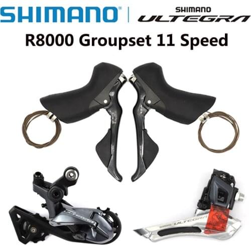 SHIMANO Ultegra R8000 Groupset 2x11 Speed R8000 Derailleurs Road Bicycle ST+FD+RD Dual Control Lever Front Rear Derailleur SS GS