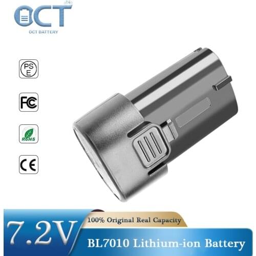 2PCS 7.2V 2000mAh Power Tool Lithium-ion Battery for Makita BL7010 DF010DS DF010DSE DF010DZ Rechargeable Batteries Power Tools