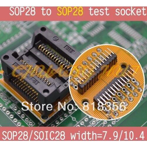 300mil SOP28 to SOP28 test socket SOP28 SOIC28 ic socket