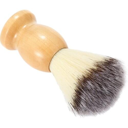 Mens Face Wash Cleansing Wood Beard Brush Household Beard Cleaning Facial Cleansing Brush