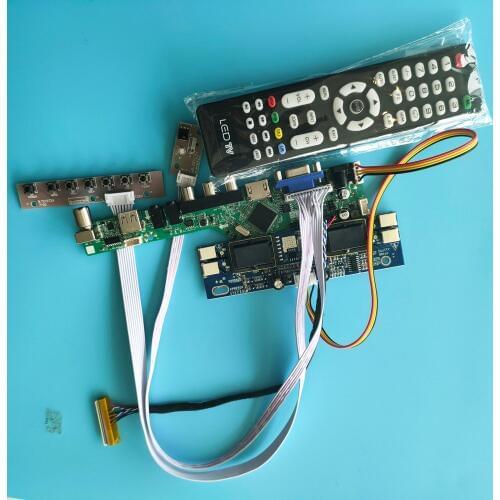 For HSD190ME13-A13 4 lamps Interface USB Digital Signal Controller Board Resolution kit LCD 1280X1024 19" 30pin AV TV card