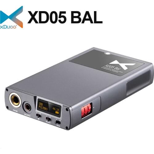 XDUOO XD05 Bal Portable HIFI Balanced DAC & Headphone Amplifier ES9038Q2M*2 Bluetooth5.0 XD-05 32bit/768kHZ DSD512 xd05bal