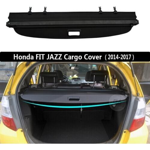 Rear Cargo Cover For Honda FIT JAZZ 2014 2015 2016 2017 2018 2019 privacy Trunk Screen Security Shield shade Auto Accessories