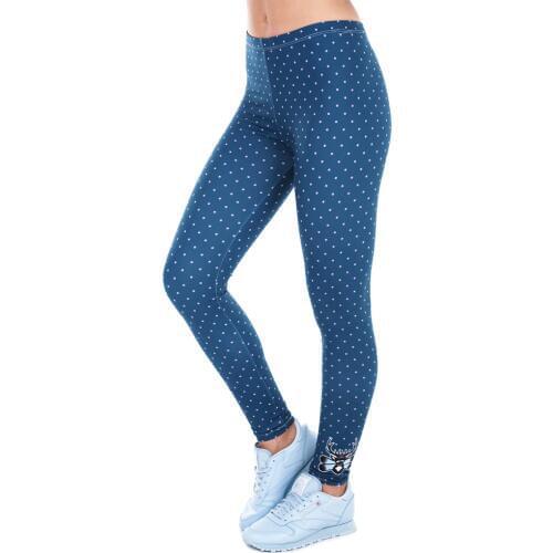 Printed Women Freeride Deer Dots Legging High Waist Legins Elastic Silm Fit Women Pants Leggings