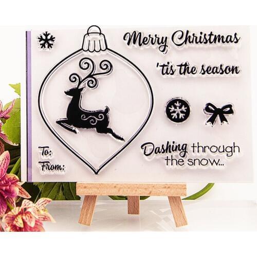 15*10CM Hot sale Fawn Clear Stamps / Silicone Seals Roller Stamp for DIY scrapbooking photo album/Card Making