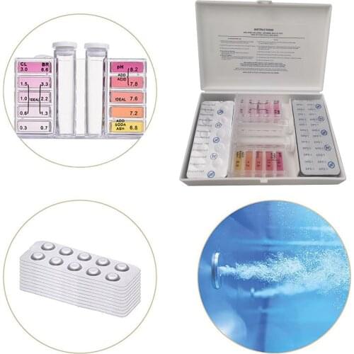 2 In 1 Aquarium Swimming Pool Tester Test Set for Chlorine/PH Bromine