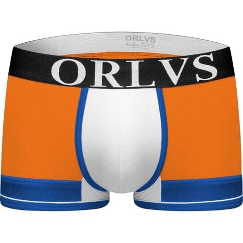 2020 ORLVS Brand Men Boxer Underwear New Cotton U Pouch Sexy Underpants Cueca Cotton Pants Boxer shorts Male Panties OR111