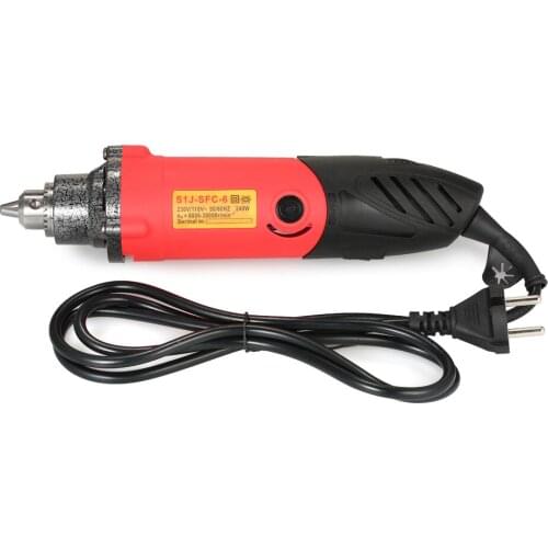 240W AC220V Multi-functional Electric Grinder Drill 6-Speed Variable Speed Polishing Machine for Milling Polishing Engraving