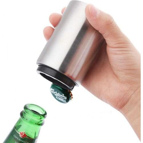 Automatic Wine Beer Openers Beer Kitchen Stainless Steel Beer Bottle Opener Bar Wine Opener Tool magnet bottle opener