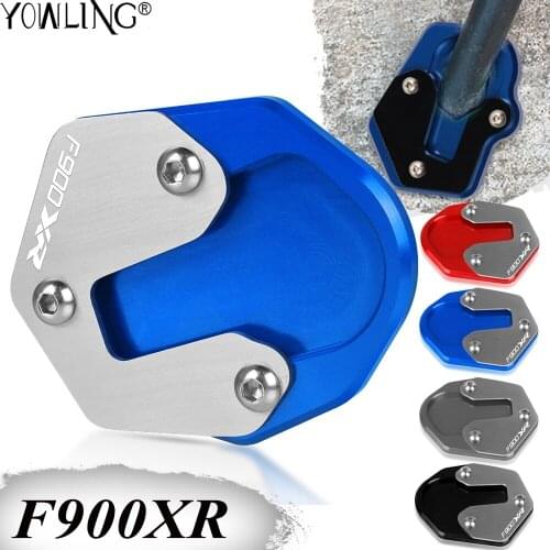 Motorcycle CNC Side Stand Enlarger Plate Kickstand Enlarge Foot Shelf FOR BMW F900XR F900 F 900 XR 2019 2020 2021 Accessories