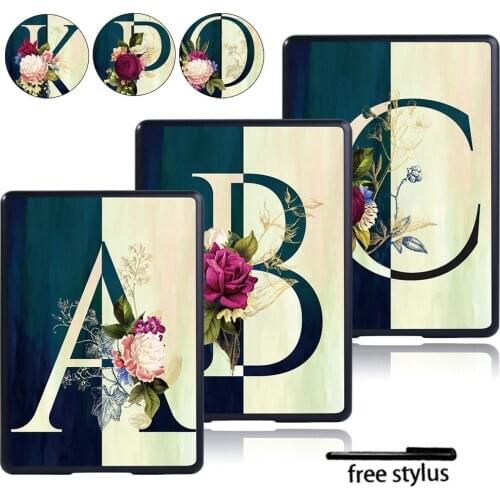 Letter Anti-fall Tablet Case for Amazon Kindle 8th / 10th Paperwhite 1 / Paperwhite 2/ Paperwhite 3 / Paperwhite 4 + stylus