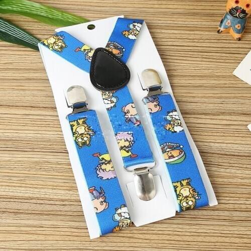 Kids Boys Girls Child Toddlers Unisex Party Y-shape Trousers Pants Y-Back Clip-on Adjustable Elastic Braces Suspenders YHH0086