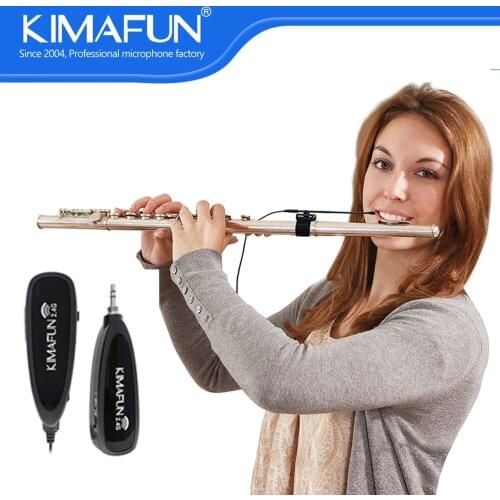 KIMAFUN Mini Gooseneck Instrument Flute Omnidirectional Condense Microphone Clip for Stage Performance Lapel Collar Pickup Mics