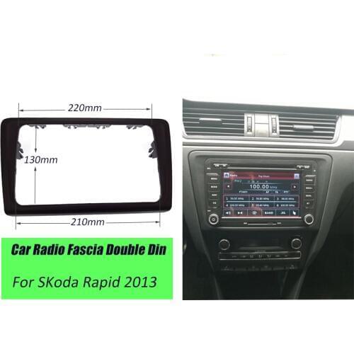 ITYAGUY Top Quality Car Radio Fascia Frame Panel Dash Mount Kit Adapter Trim For SKoda Rapid 2013