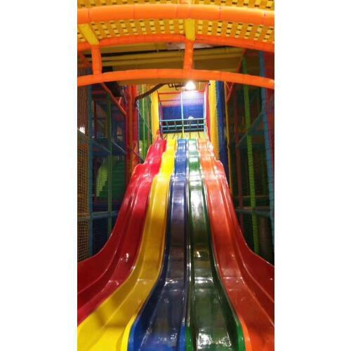 Customization indoor playground park crazy slide equipment high fun city for kids and adults YLW-IN180809