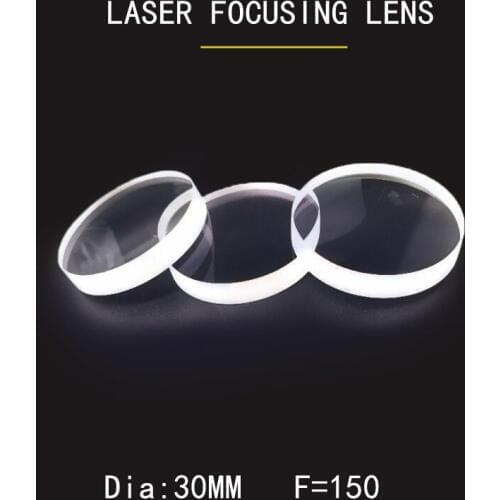 Weimeng Dia30mm F=150 laser focusing lenses Fiber Laser cuting machines equipment H-K9L material 1064nm AR Plano-convex shape