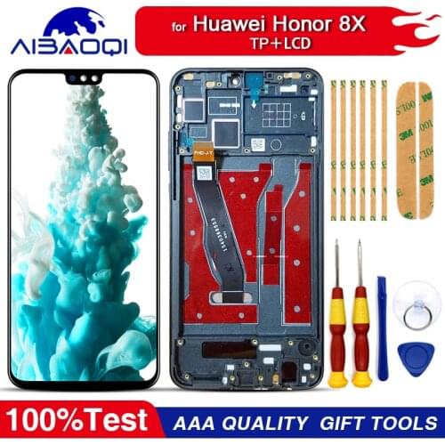 New original Touch Screen LCD Display LCD Screen For Huawei Honor 8X Replacement Parts + Disassemble Tool+3M Adhesive
