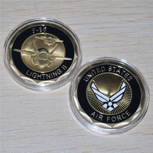 Wholesale!!!F-35 Lightning II Air Force Challenge Coin,200pcs/lot Free Shipping