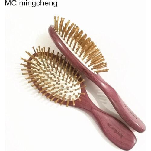 MC Natural High Quality Violet Wood Comb Health Care Wooden Hair Vent Brush Brushes Care And Beauty Spa Massager Massage Comb