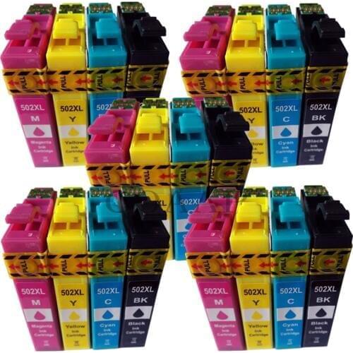 Compatible ink cartridge for EPSON 502 T502 XL for Expression Premium XP5100 XP5105 & Wrokforce wf-2865 wf-2860 Printer