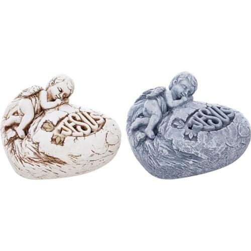 Glowing Jesus Angel Statue Christian Ornaments Catholic Religious Gift Home Decoration Ornaments