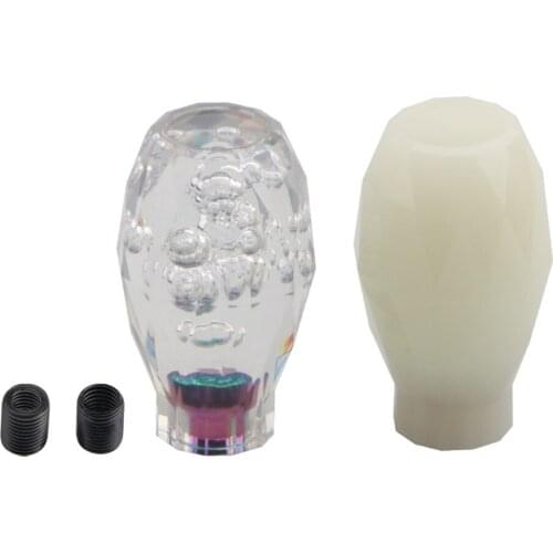 Universal 10cm Car Stitching Color Multicolor Gear Shift Knob Crystal Bubble Gear Shift Knob Colorful Shifter Lever