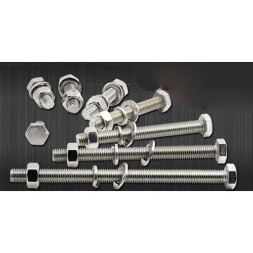 M6 Hex head Screw Sems Screws With Nut Hexagon Set Bolts Washer Length 6mm-50mm