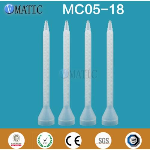 High Quality Resin Static Mixer MC05-18 Mixing Nozzles For Duo Pack Epoxies (White Core)