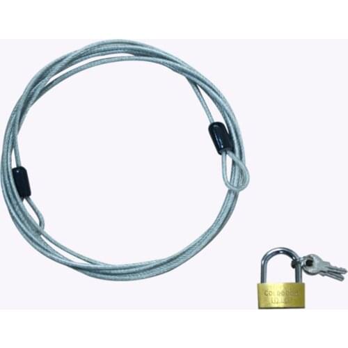 1 Set 70cm Motocycle Cover Cable Lock Premium Security Cable Lock w/ 2 Keys