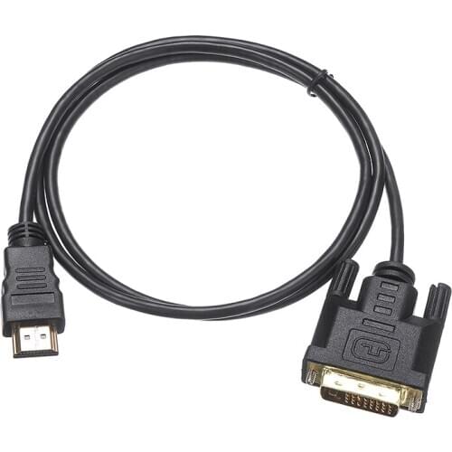 1M 1080P HDMI-compatible to DVI Cable Male DVI-D Cord Lead Convertor for LCD Monitor DVD Video HDMI-compatible Extension Cable