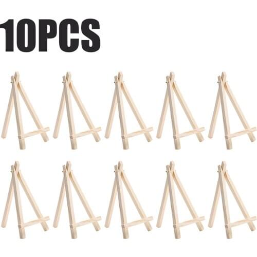 10pcs/set Wooden Mini Easel Stands Table Card Stand holder Small Picture Display Stand for Home Party Wedding Decoration