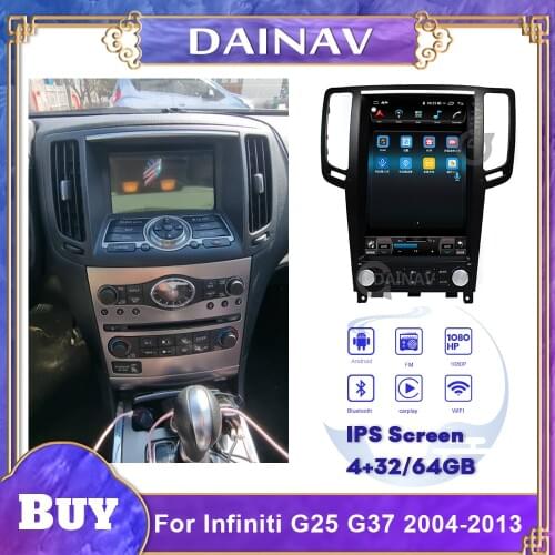 128GB 12.1 inch Android 10 Vertical Screen Car stereo GPS Navigation for infiniti g25 smart 2013 Car radio Multimedia DVD Player
