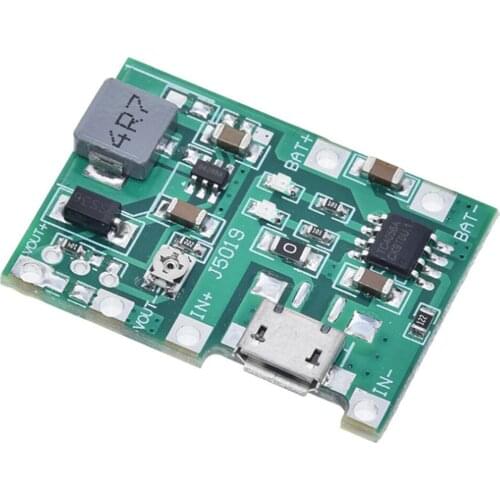 18650 3.7V 4.2V Lithium Battery Charger Board Adjustable DC-DC Step Up Boost Module TP4056 DIY Kit Parts