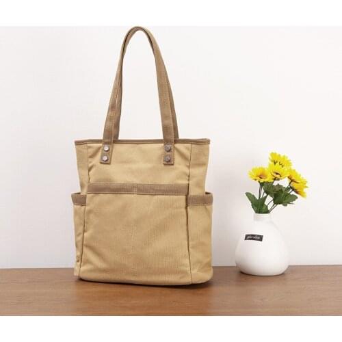 2021 Art Retro Canvas Bag Womens Single Shoulder Color Foreign Trade Bag Canvas Woman Hand Shoulder Bag Leisure Cloth Bag