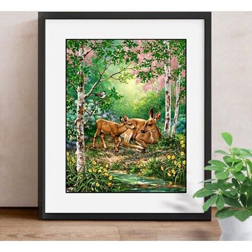 5D Diamond Painting Full Display Deer Diamond Embroidery Full Square Cross Stitch Rhinestones Decor Home Gift