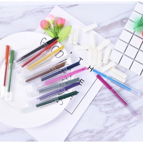 6pcs/box Automatic Pencil 2.0mm Colors refills coloed set for adult coloring book Drafting Writing Painting Mechanical Pencils