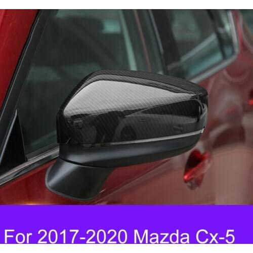 Car Stickers Overlay ABS car Rearview mirror cover Trim/Rearview mirror Decoration Car Styling For 2017-2020 Mazda cx-5