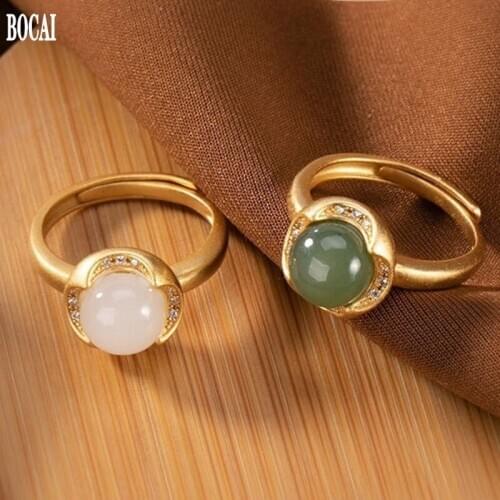 Кольца с сапфирами BOCAI China At AliExpress