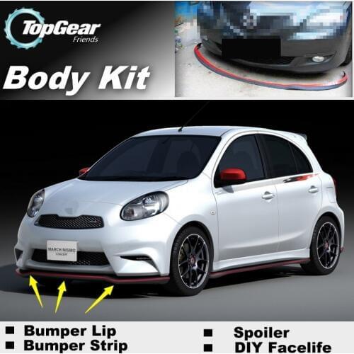 Bumper Lip Deflector Lips For Renault Pulse Front Spoiler Skirt For TopGear Friends Tuning View / Body Kit / Strip