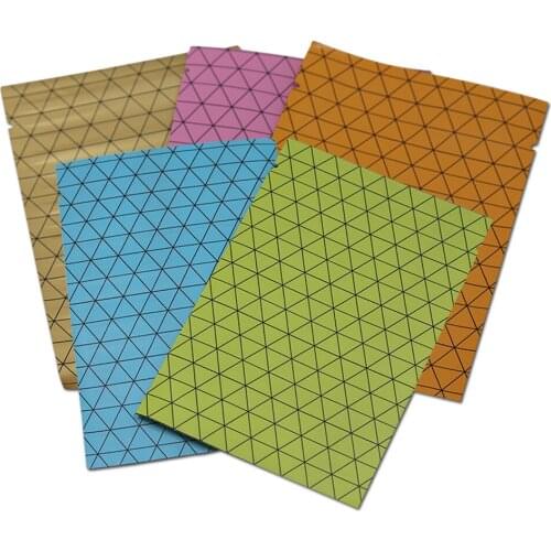 DHL Open Top Pure Aluminum Foil Pouch Heat Seal Mylar Vacuum Bag Food Tea Snack Storage Metallic Package Bag In Bulk