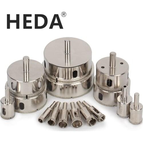 3-200mm 1Pc Round Shank Hole Saw Diamond Coated Core Drill Bit Masonry Tools For Glass Marble Opener Ceramic Tile