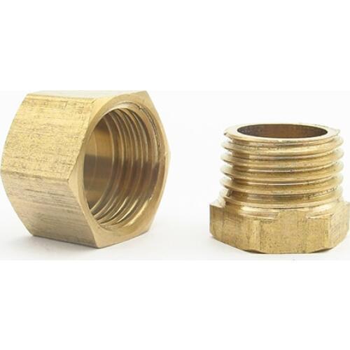 1/8" 1/4" 3/8" 1/2" 3/4" 1" BSP Male Female Thread Hex Head Brass End Cap Plug Pipe Fitting Coupler Connector Adapter