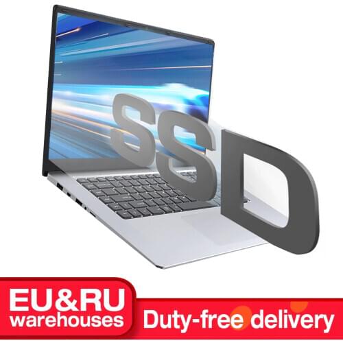 15.6 Inch Laptop 1920x1080 IPS Notebook 8GB RAM 128GB 256GB 512GB 1TB ROM Laptops Windows 10 Intel Quad Core Dual Wifi Computer