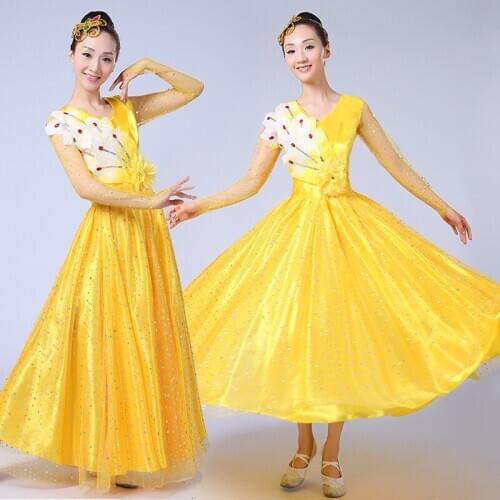 2021 Opening Dance Dress Women Flamenco Dress Extoic Dance Wears Ballroom Dance Clothes Stage Outfit Paso Doble Dress DL7382