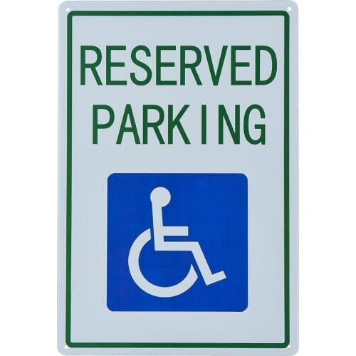 Handicap Parking Sign:Reserved Parking (with Handicapped Symbol)