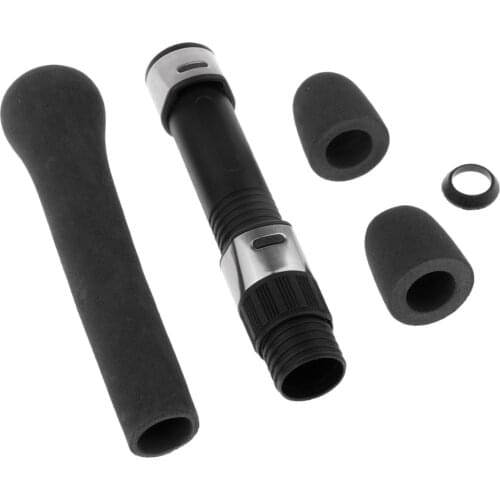 Rod Building Black EVA Spinning Fishing Rod Handle Grip and 18# DPS Type Reel Seat