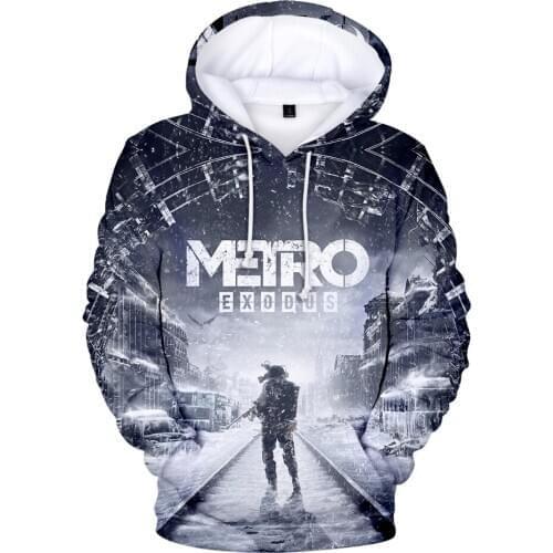 Hip Hop Classic Trendy Game Metro Exodus 3D Hoodies Sweatshirts Boys/Girls Long Sleeve Hoodie Casual Kids Sweatshirt Pullovers