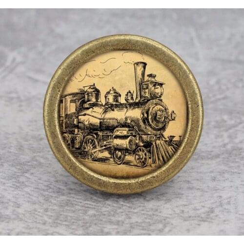 Train Knobs Vintage Drawer Dresser Knobs Handmade Cupboard Pulls Handle Bronze Sil Kitchen Cabinet Knobs Furniture Hardware